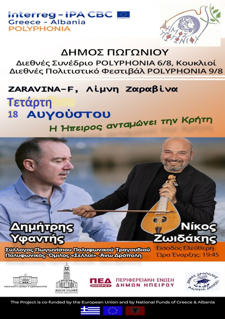 Αναβολή συναυλίας Διεθνούς Πολιτιστικού Φεστιβάλ  και Συνεδρίου POLYPHONIA
